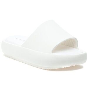 Beach Slides by J Slides Women's White Slide Sandals